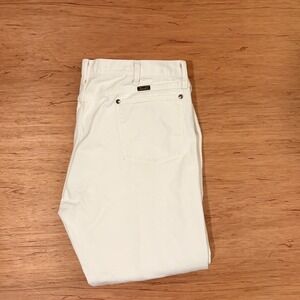 Wrangler 13MWZWI Cowboy Cut Original Fit White Denim Jeans Mens 42x32